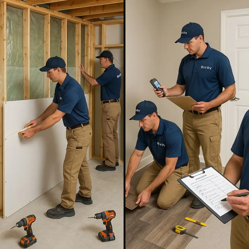 Repairs and Reconstruction process in New Hope, MN
